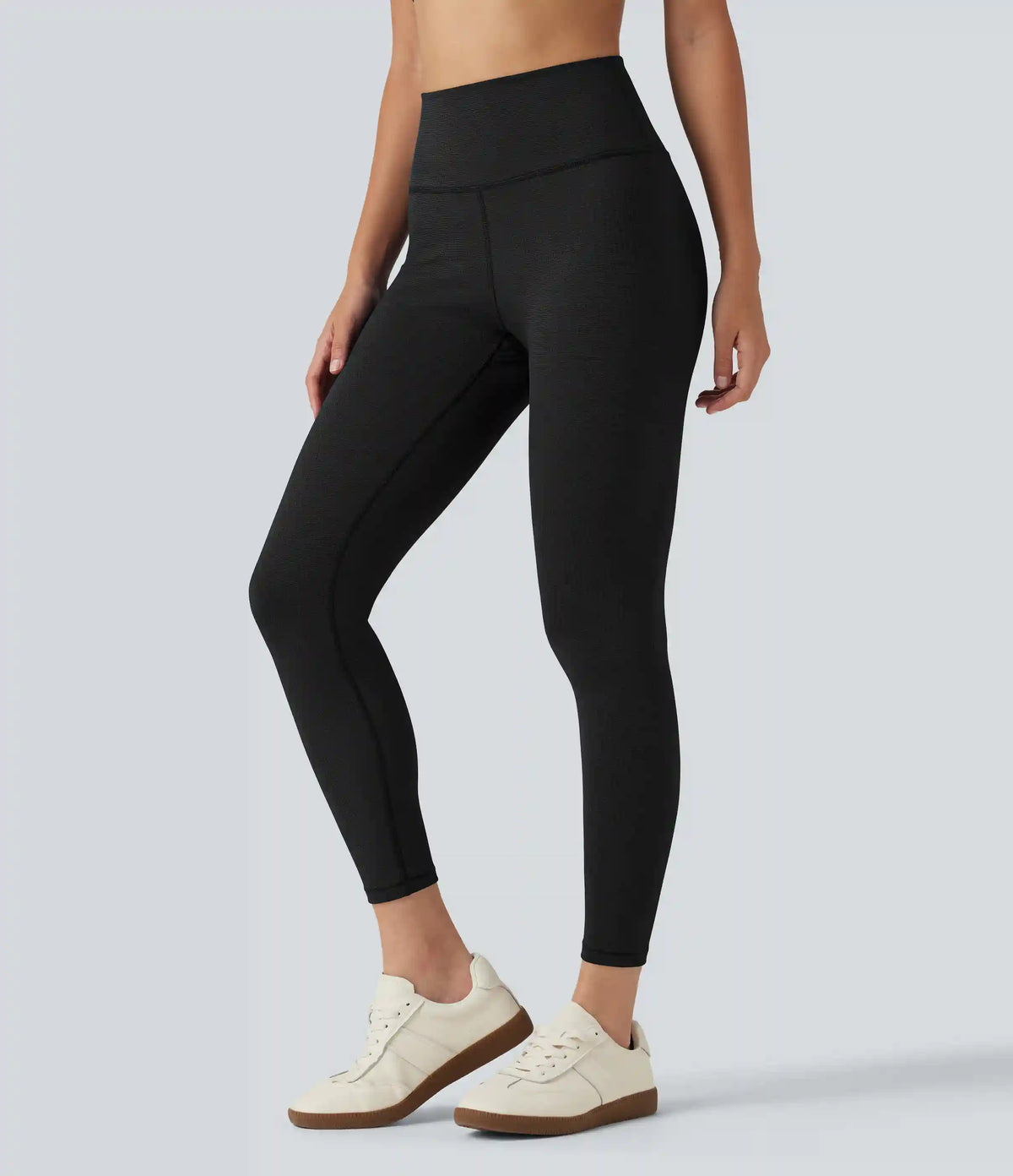 High Waisted Waffle Casual Leggings