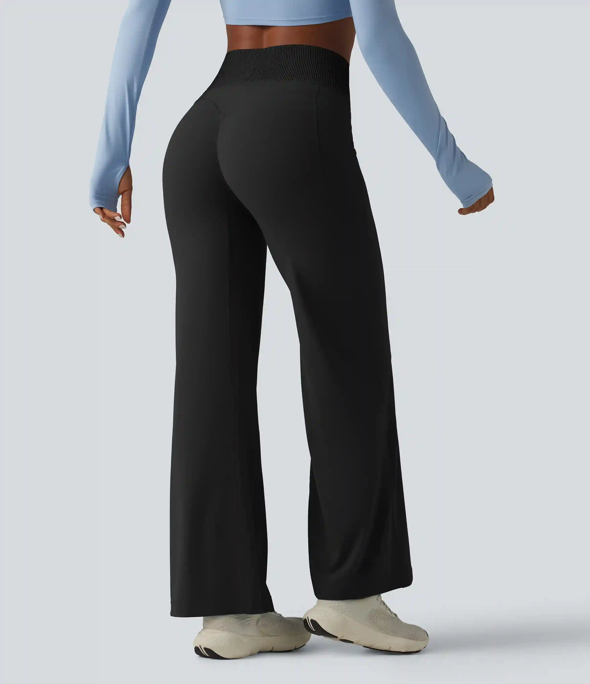 Halara UltraSculpt™ High-waisted Tummy Control Scrunch Yoga Straight-leg Pants with Pockets