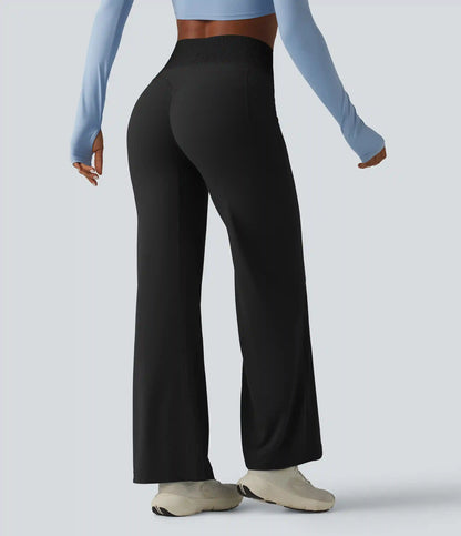 Halara UltraSculpt™ High-waisted Tummy Control Scrunch Yoga Straight-leg Pants with Pockets
