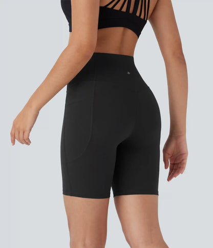 Halara UltraSculpt™ High Waisted Butt Lifting Tummy Control Pocket Shaping Training Biker Shorts 7''