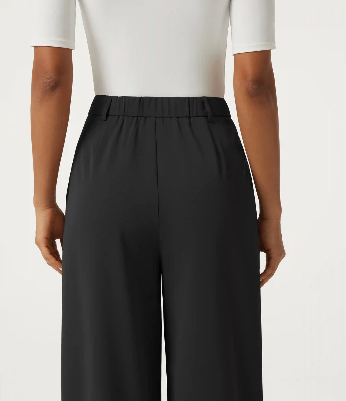 High Waisted Casual Bloomer Pants with Pockets