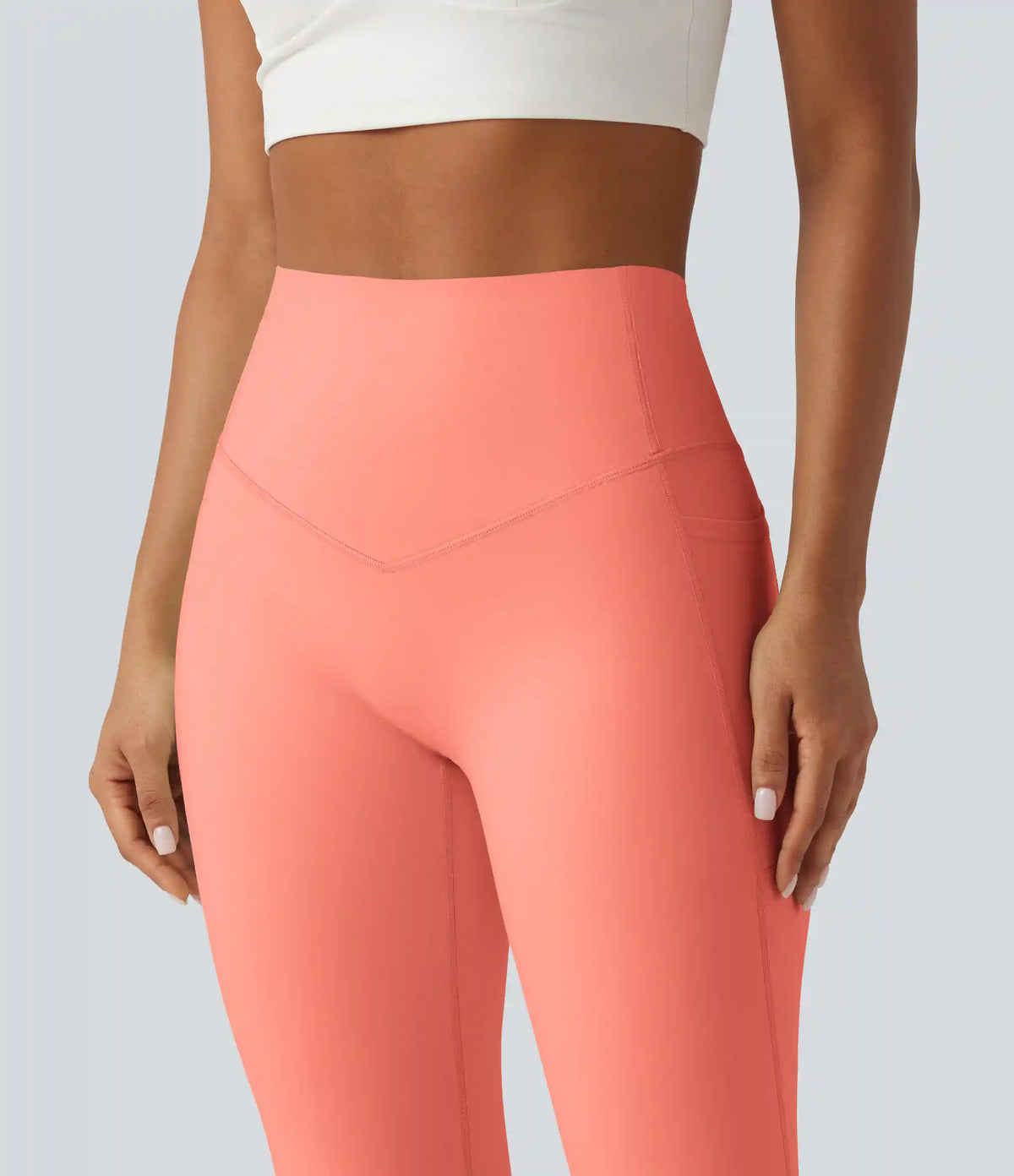 Halara UltraSculpt™ High Waisted Tummy Control Shaping Yoga Bootcut Leggings with Pockets