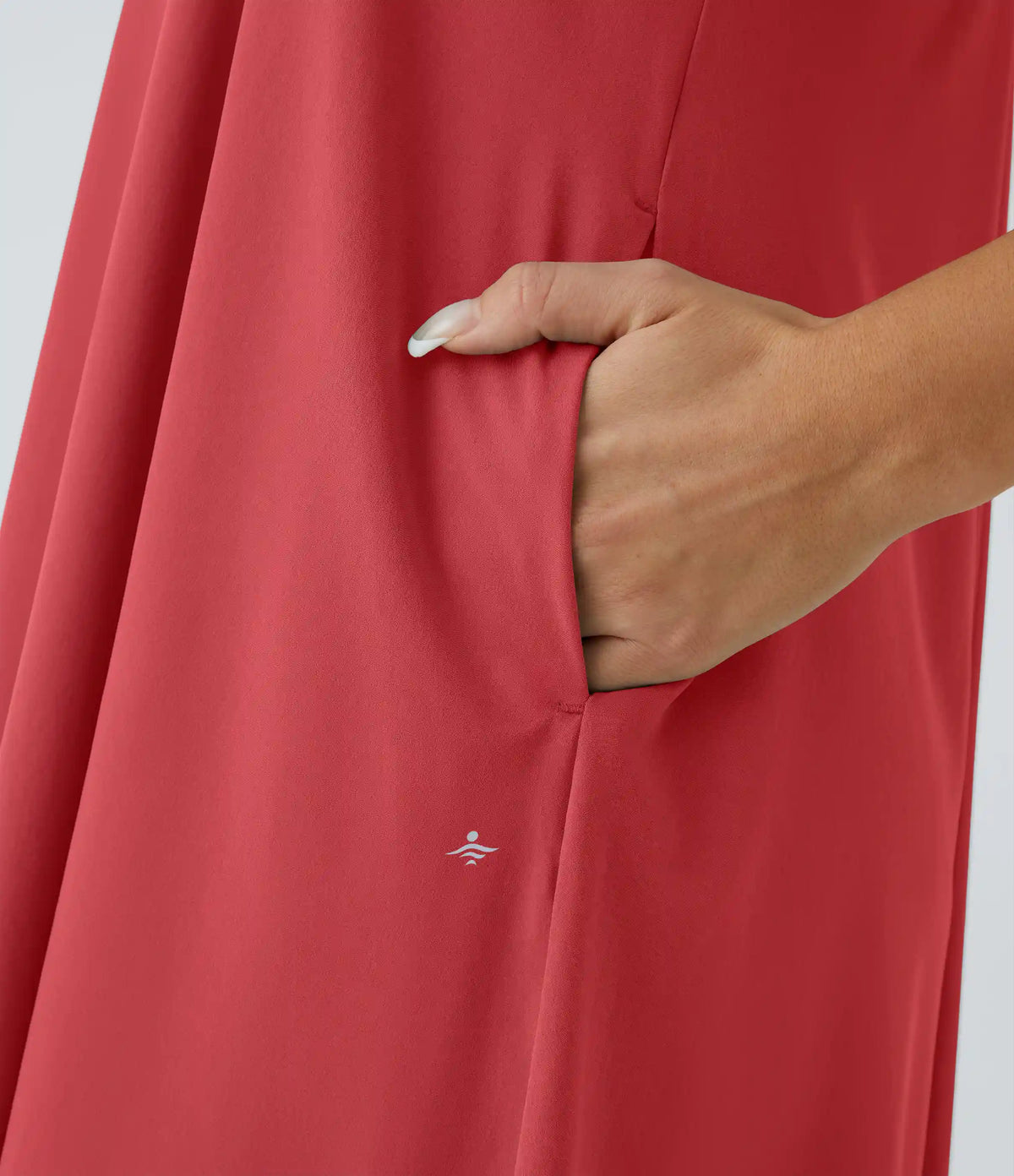 Breezeful™ RacerPocket High Low Flowy Midi Quick Dry Casual Dress