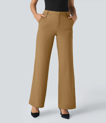 Halara Flex™ Mid Rise Pocket Straight Leg Work Pants