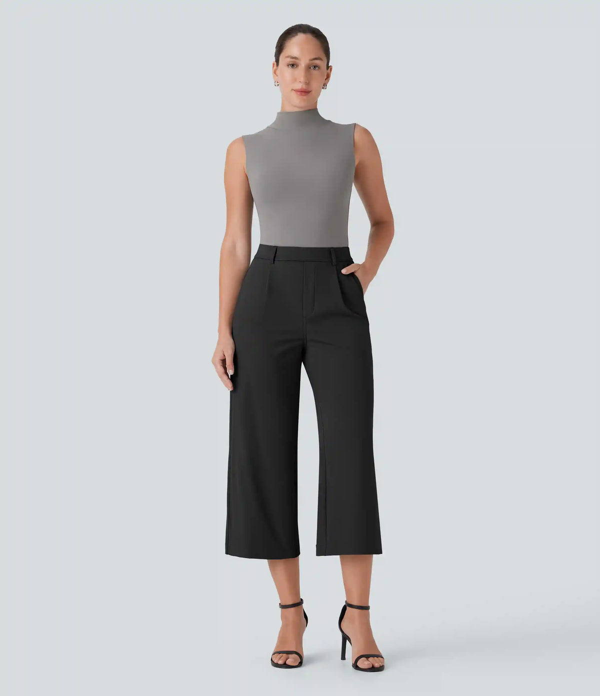 Halara Flex™ DayStretch High Waisted Side Pocket Straight Leg Capri Work Pants