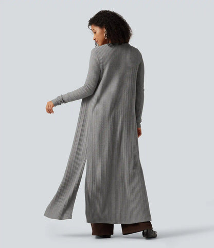 Long Sleeve Casual Longline Coat