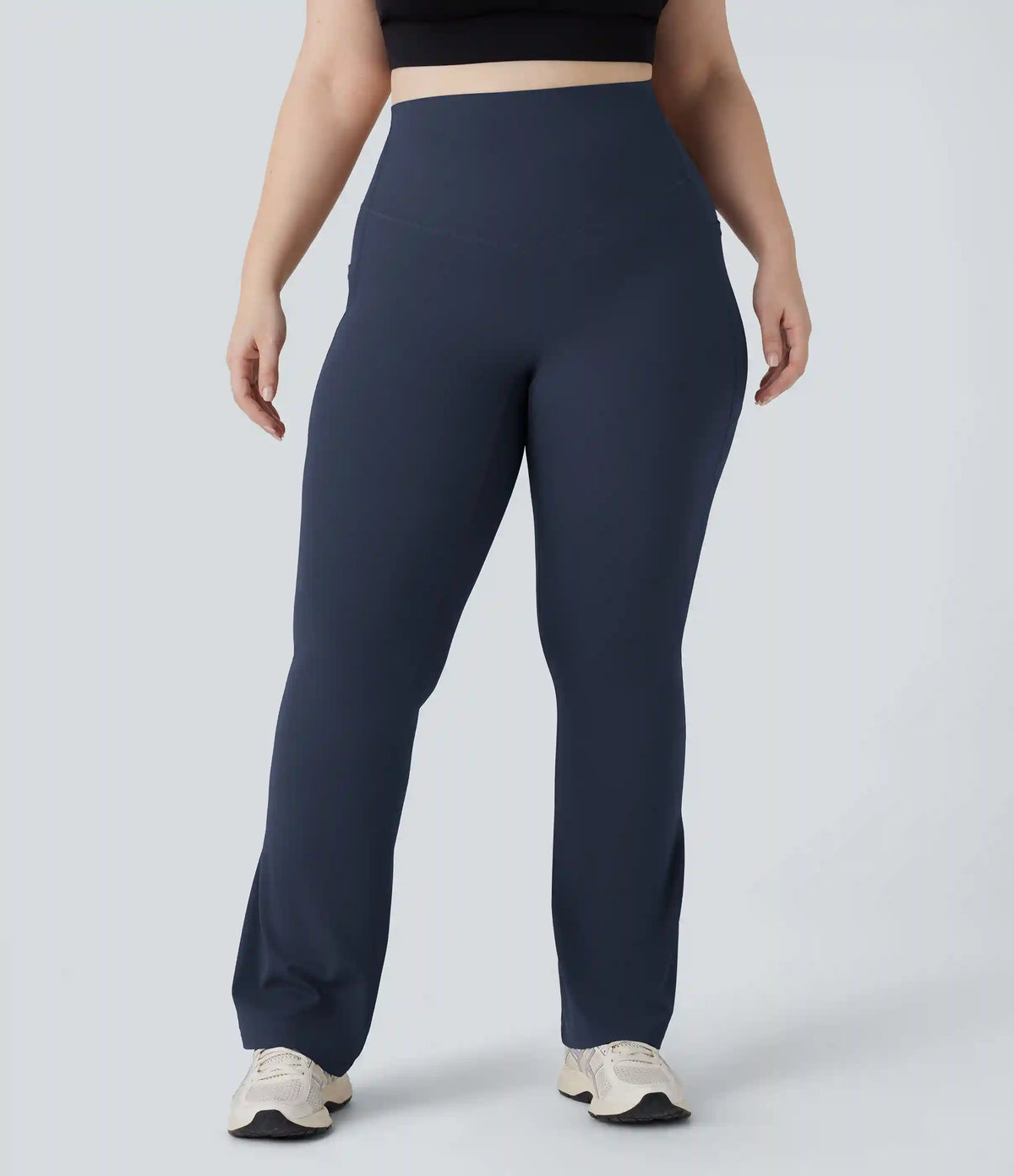 Halara UltraSculpt™ High Waisted Tummy Control Pocket Shaping Yoga Bootcut Plus Size Leggings