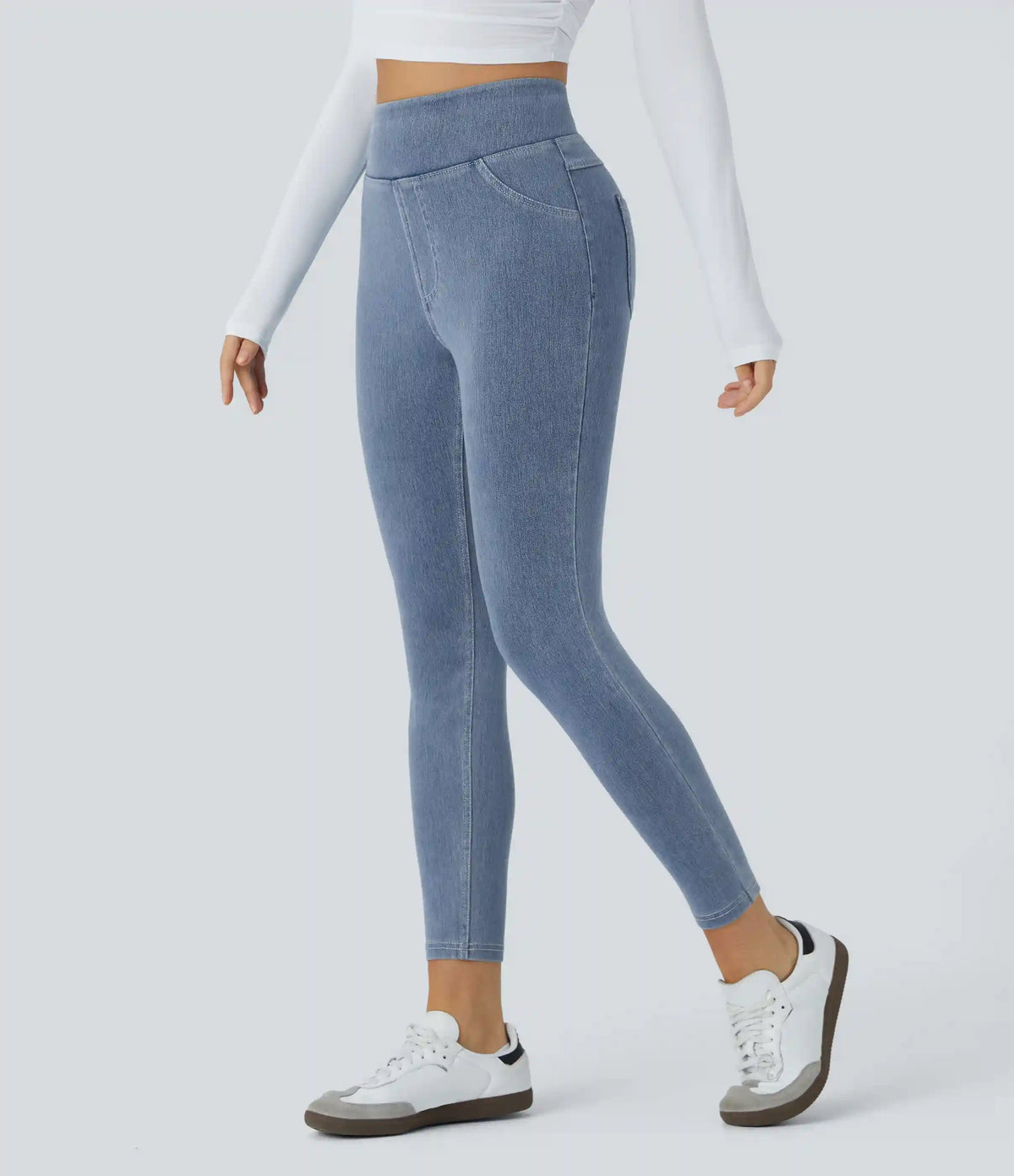 Halara Flex™ High Waisted Pocket Denim Casual Leggings