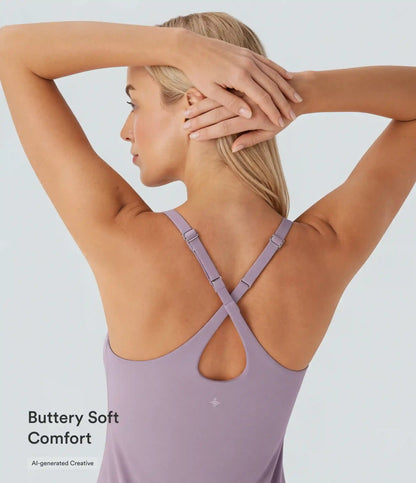 SoftlyZero™ Plush Molded Cups Low Support Dance Active Dress-Easy Peezy Edition DD-F Cups