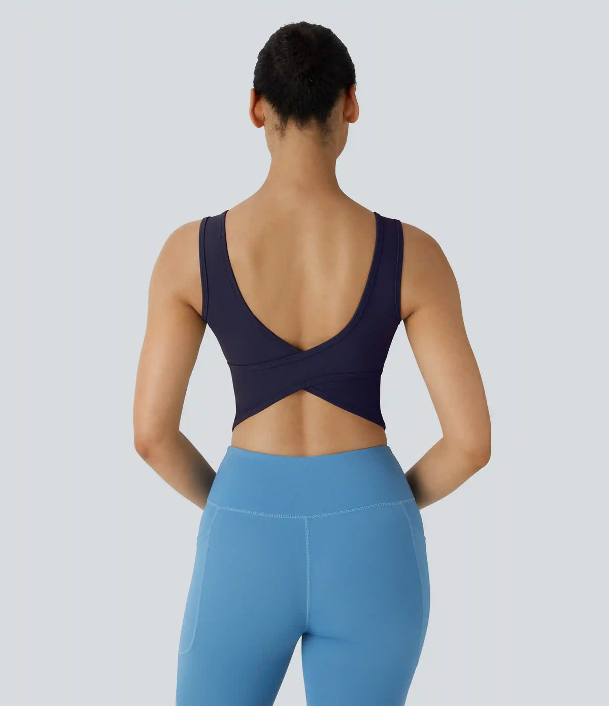 U Neck Crossover Barre Ballet Dance Tank Top A-D Cups