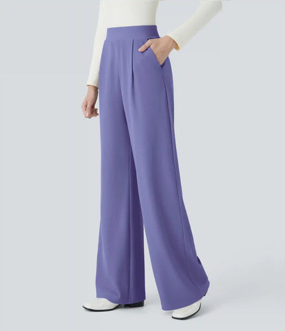 Halara Flex™ High Waisted Body Sculpt Waist-Slimming Pocket Wide Leg Micro Waffle Work Pants