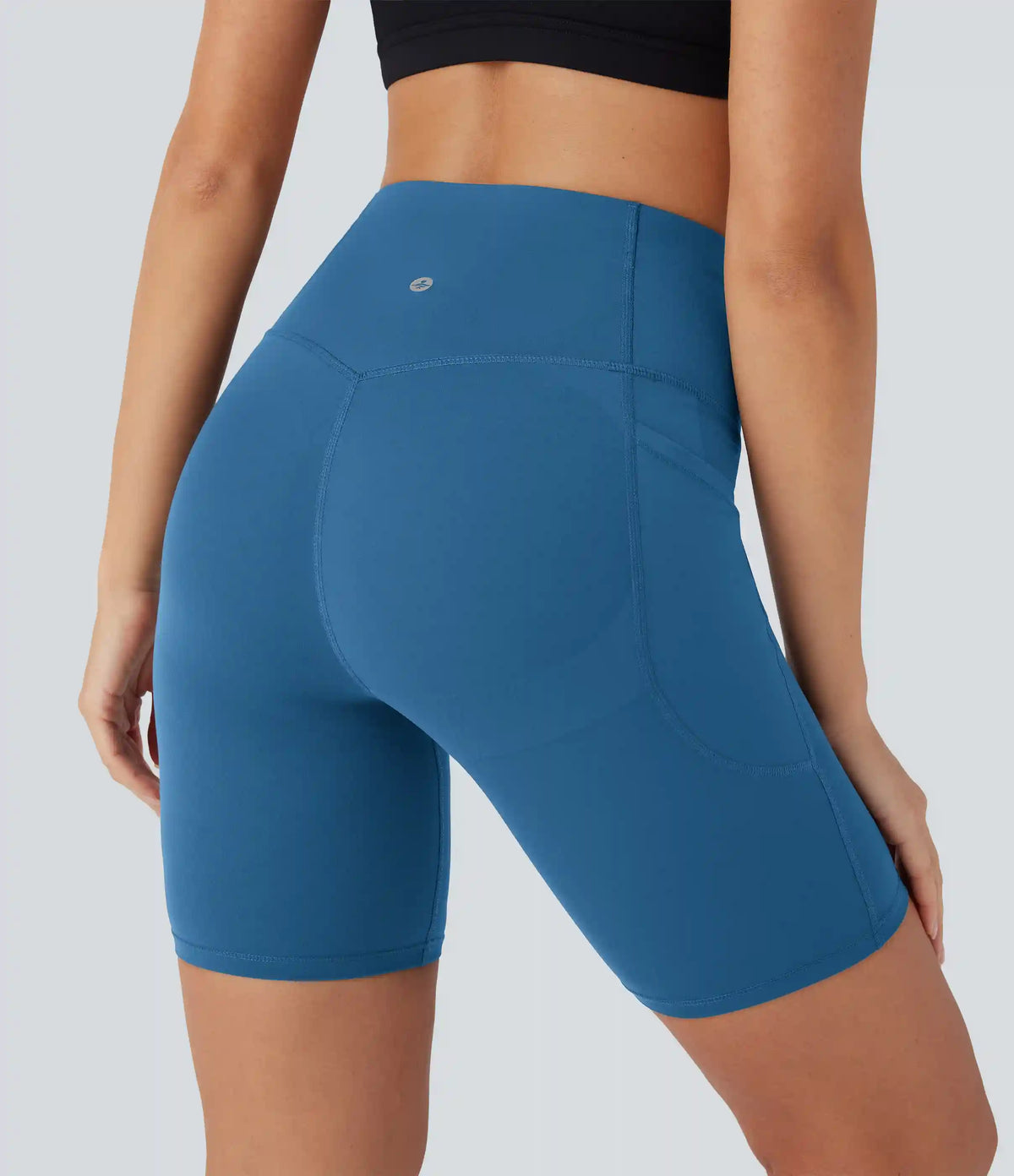 Halara UltraSculpt™ High Waisted Butt Lifting Tummy Control Pocket Shaping Training Biker Shorts 7''