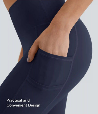 SoftlyZero™ High Waisted Double Pockets Plain Leggings