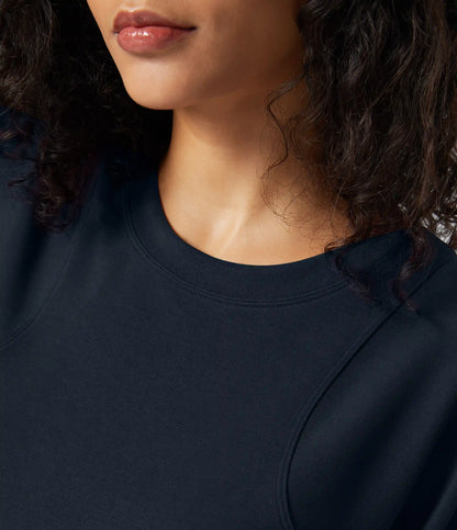 SpacerTek™ Round Neck Raglan Sleeve Solid Casual Sweatshirt