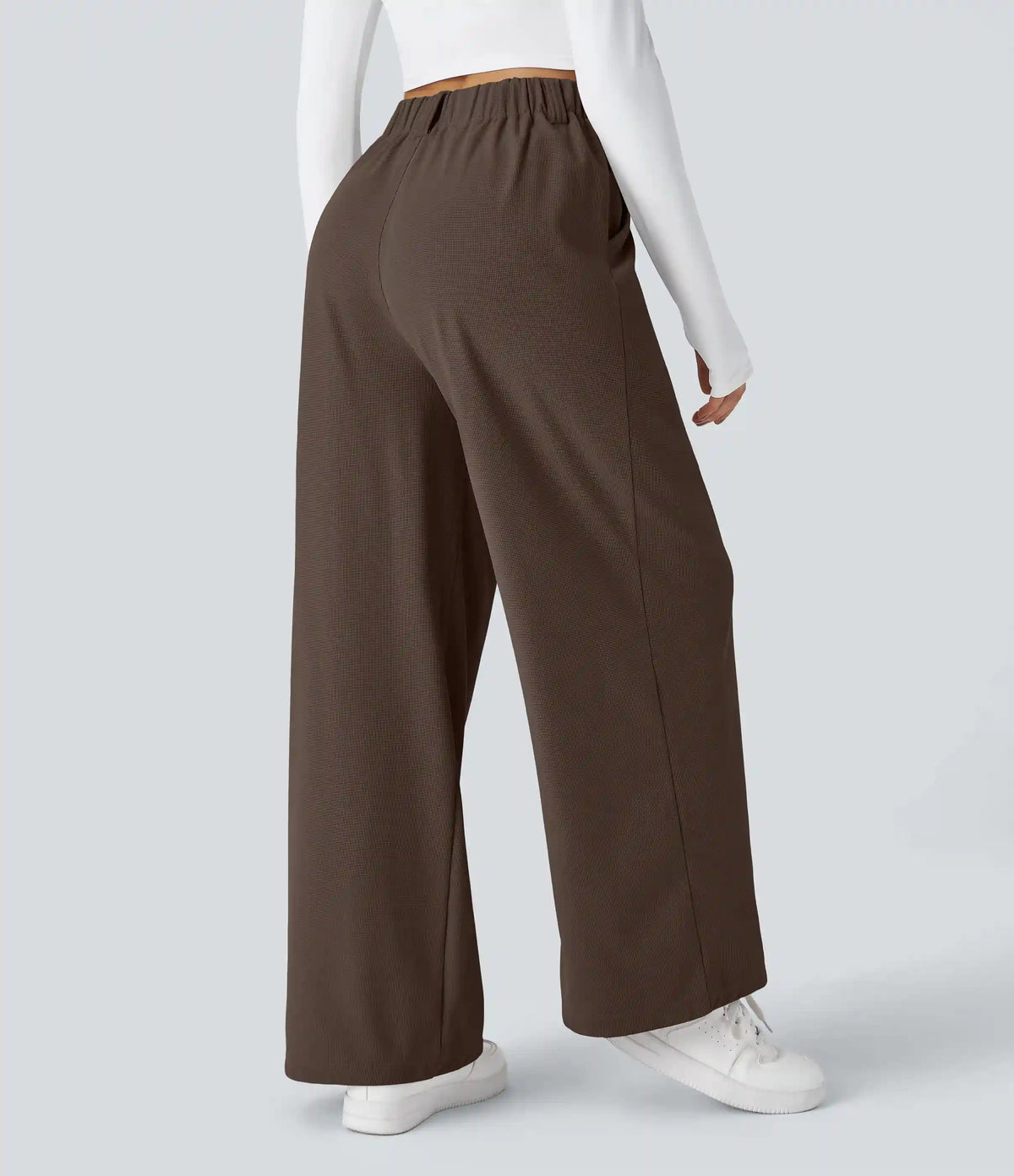 Halara Flex™ High Waisted Pocket Wide Leg Waffle Work Pants