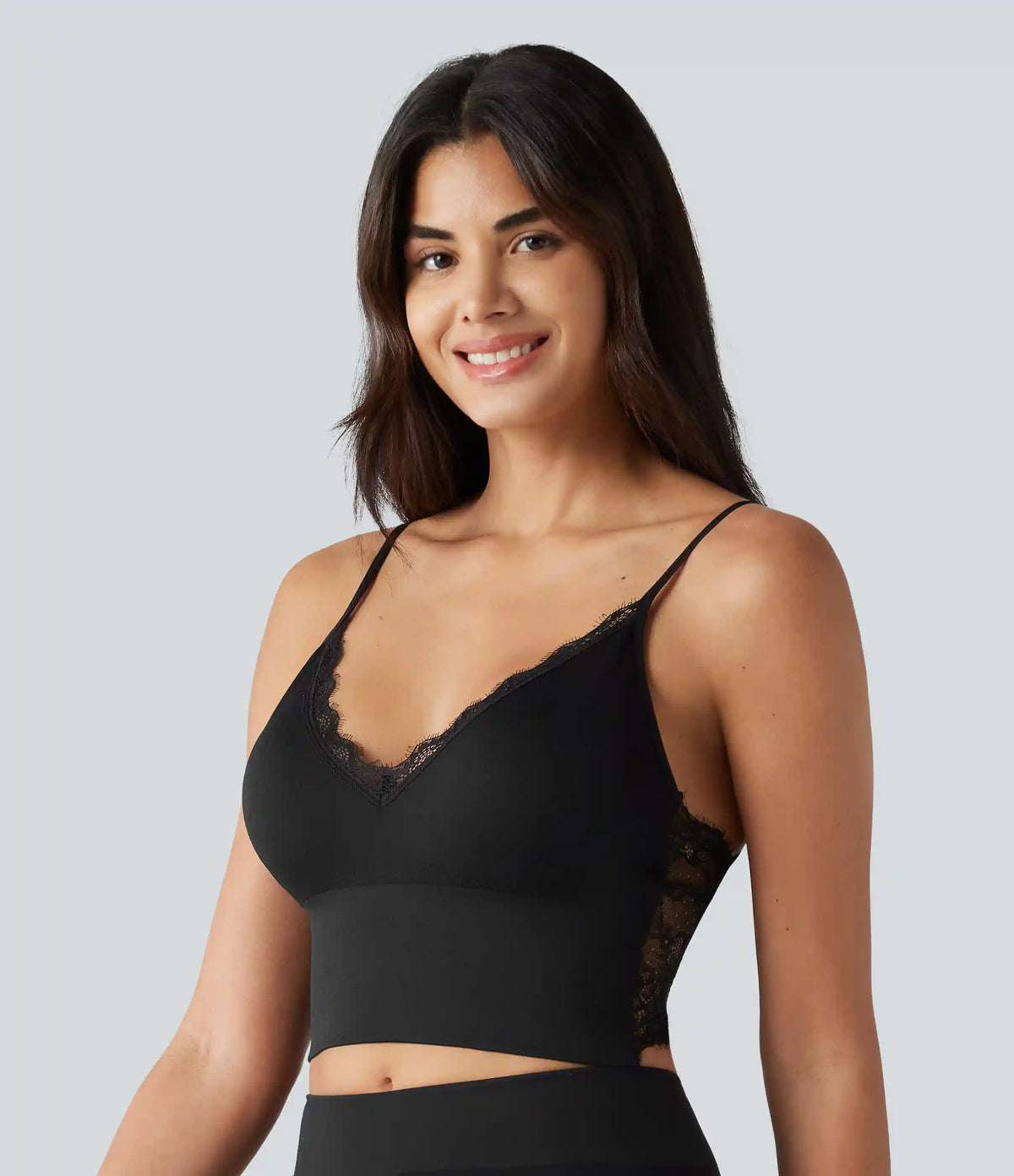 OneForm Seamless Flow Low Support Contrast Lace Casual Sports Bra