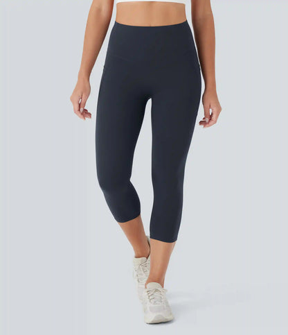 Halara UltraSculpt™ High Waisted Butt Lifting Tummy Control Pocket Shaping Capri Training Leggings