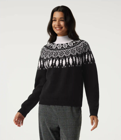 High Neck Long Sleeve Casual Sweater