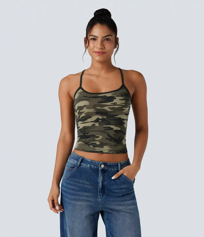 Racerback Camo Casual Tank Top