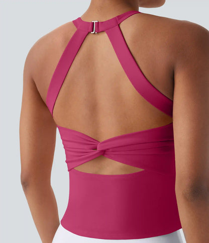 SoftlyZero™ Plush Cut Out Yoga Tank Top A-D Cups