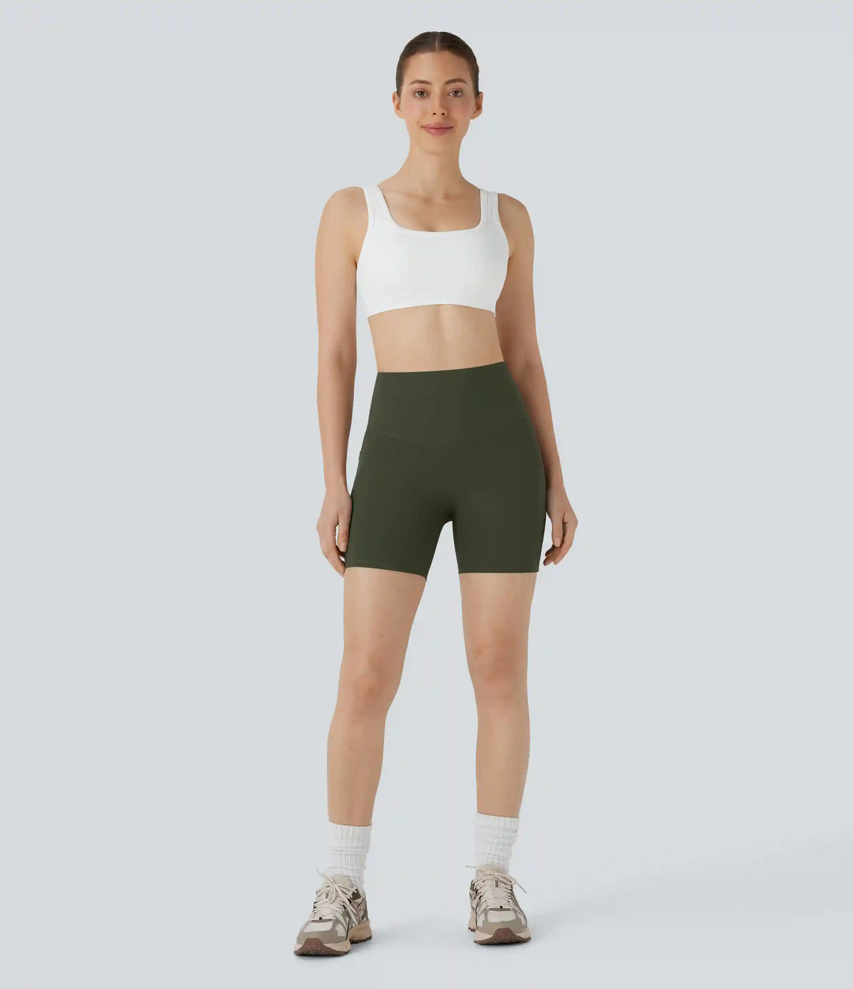 Halara UltraSculpt™ High Waisted Butt Lifting Tummy Control Pocket Shaping Training Biker Shorts 5''