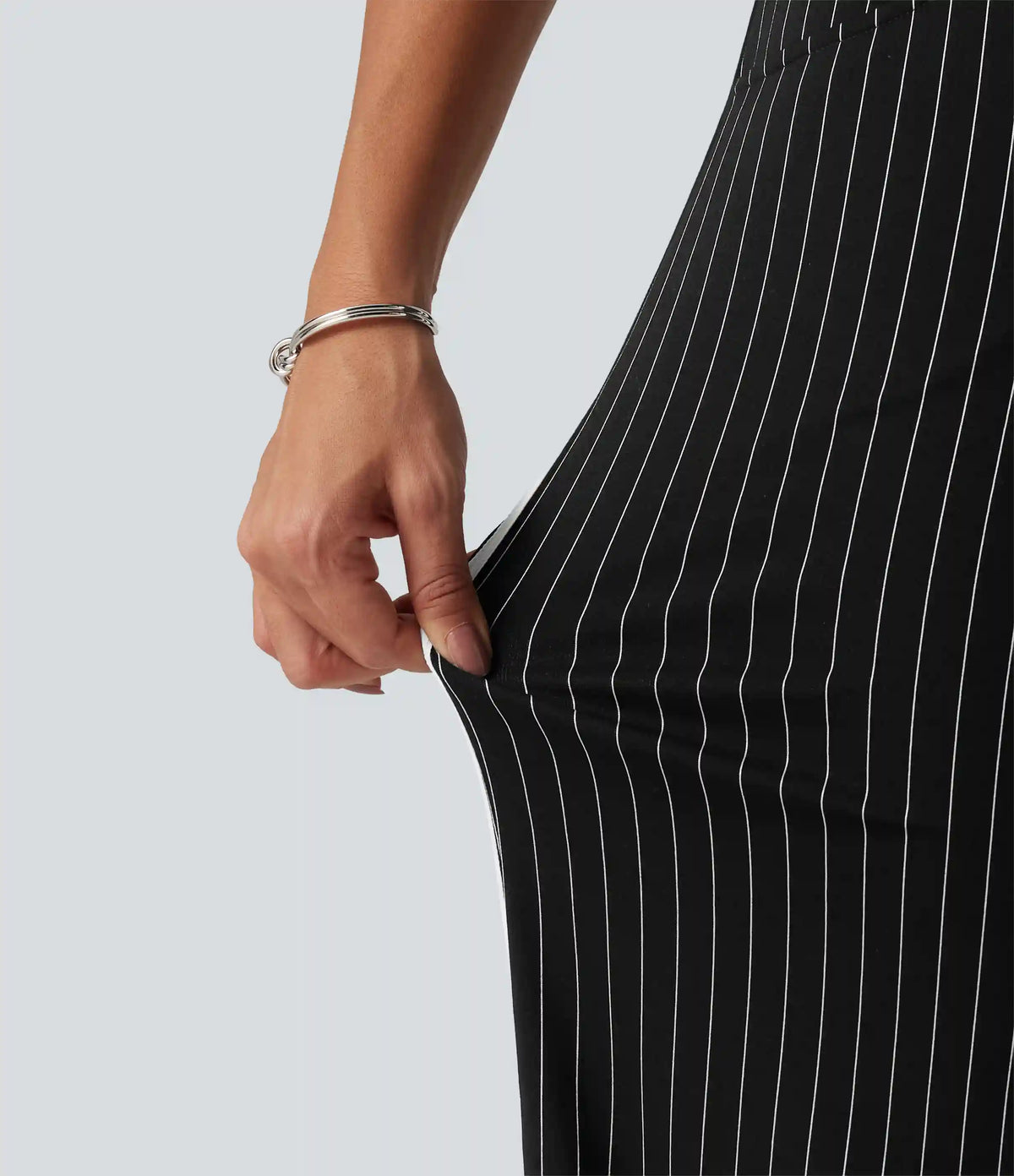 Tube Side Stripe InstantCool Straight Leg Casual Jumpsuit with Pockets-Easy Peezy Edition