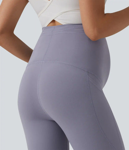 Halara UltraSculpt™ Ultra High-Waist Drawstring Plain 7/8 Yoga Maternity Leggings with Pockets