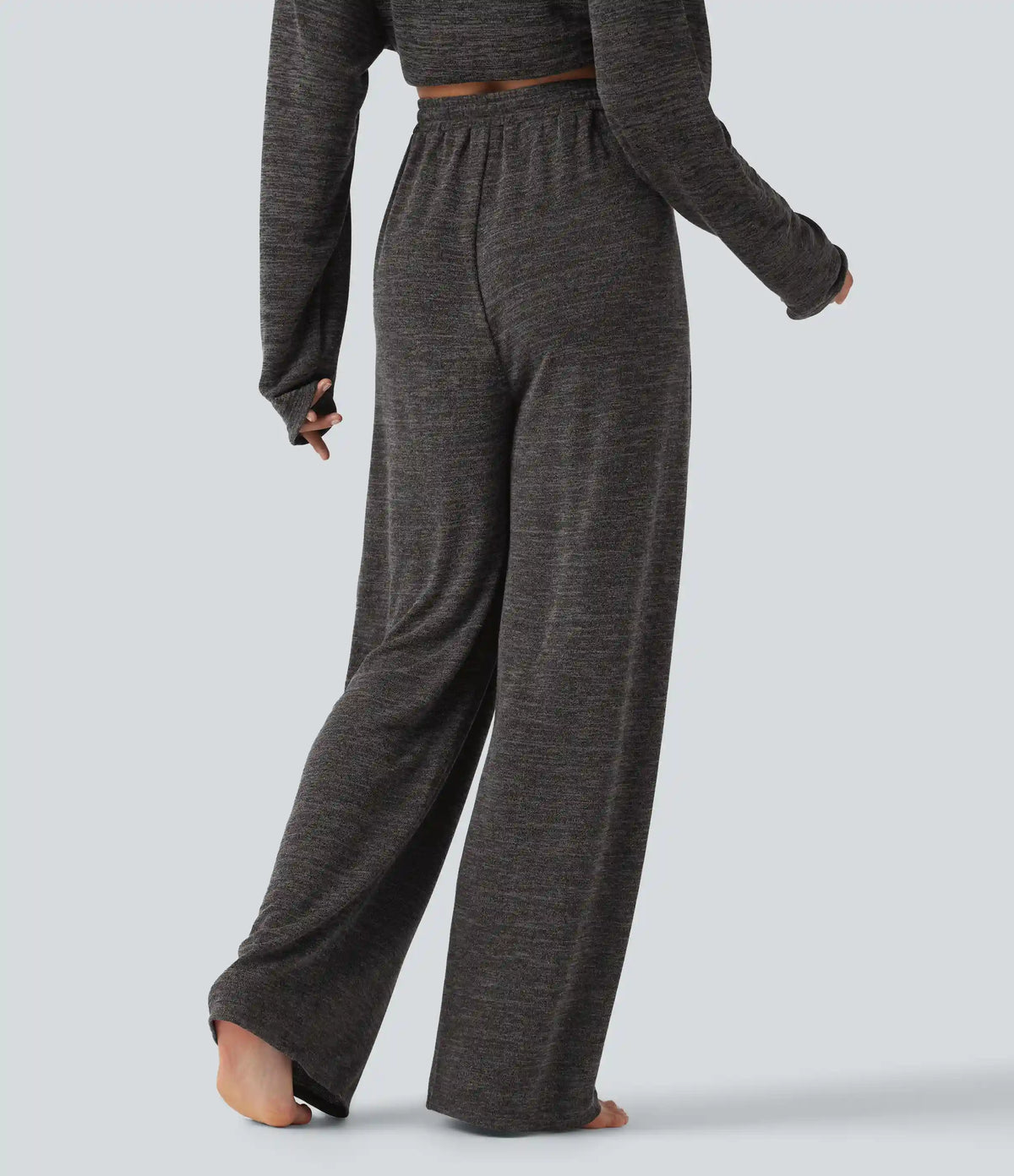Mid Rise Drawstring Baggy Casual Pants with Pockets