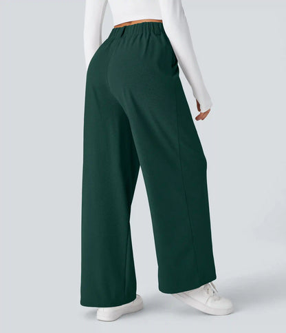 Halara Flex™ High Waisted Pocket Wide Leg Waffle Work Pants