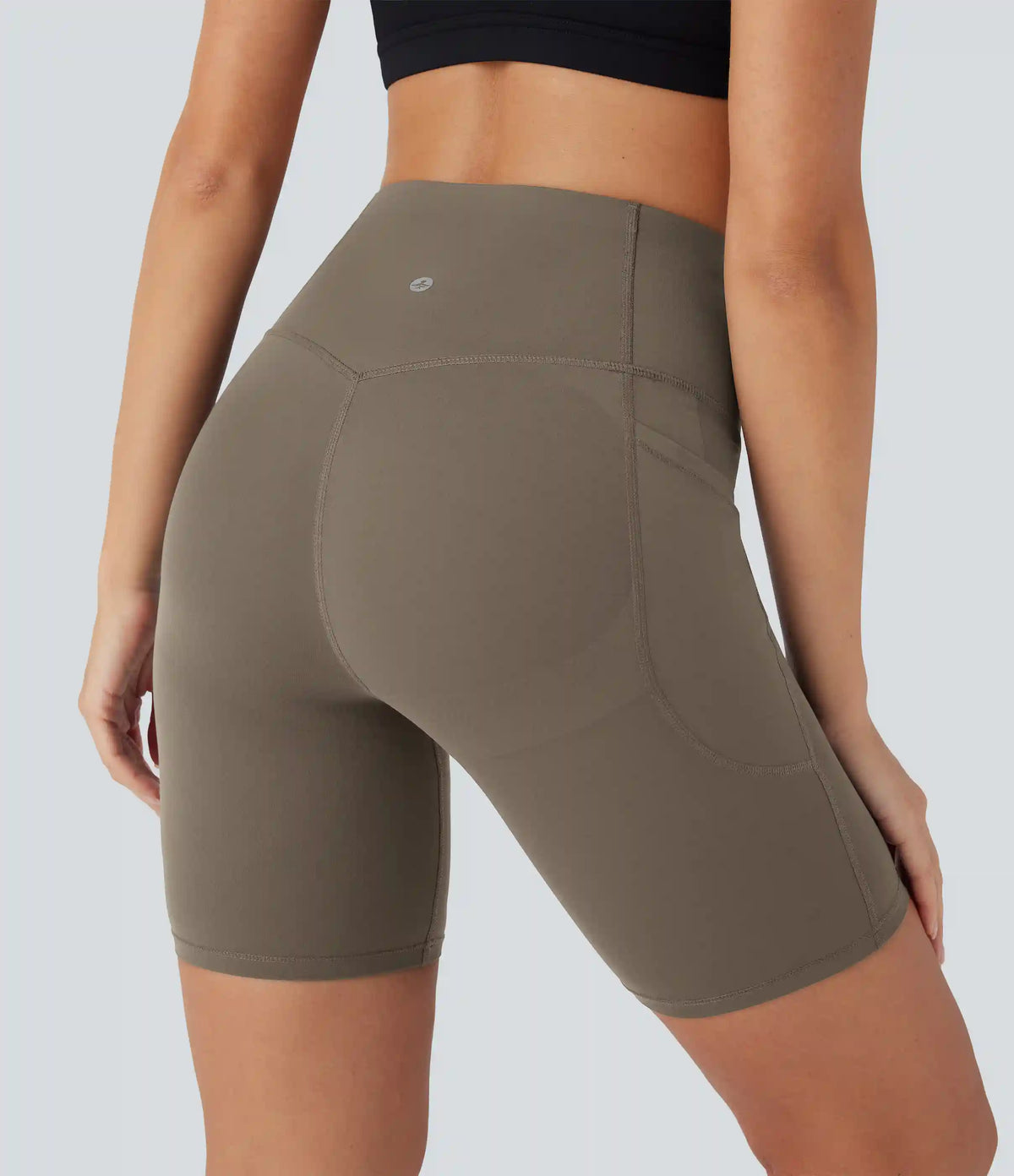 Halara UltraSculpt™ High Waisted Butt Lifting Tummy Control Pocket Shaping Training Biker Shorts 7''