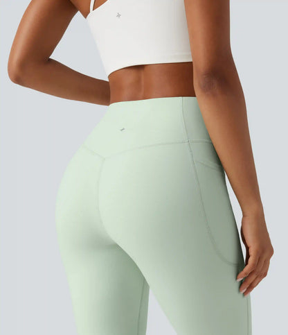 Halara UltraSculpt™ High Waisted Tummy Control Shaping Yoga Bootcut Leggings with Pockets