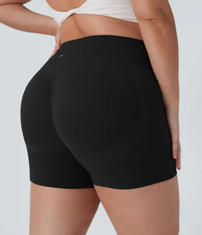 Plus Size Halara UltraSculpt™ High Waisted Scrunch Butt Lifting Tummy Control Shaping Training Biker Shorts 5'' with Pockets
