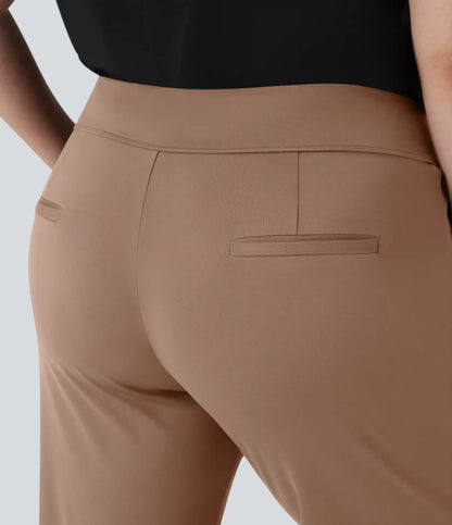 Plus Size Halara Flex™ DayStretch High Waisted Work Flare Pants with Side Zip Pockets
