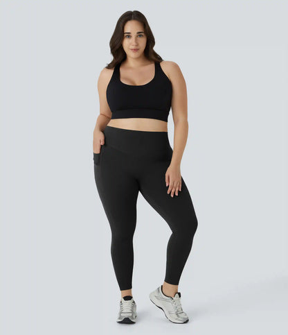 Halara UltraSculpt™ High Waisted Scrunch Butt Lifting Tummy Control Pocket Shaping Training Plus Size Leggings
