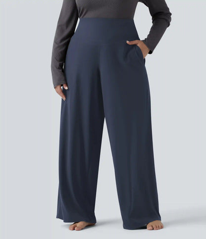 Halara UltraSculpt™ High Waisted Tummy Control Straight Leg Yoga Plus Size Pants with Pockets