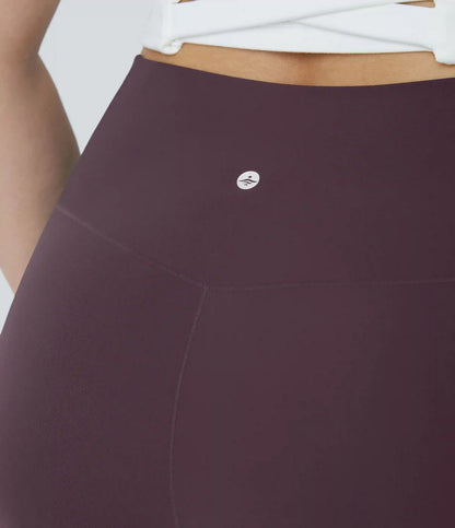 SoftlyZero™ High Waisted Crossover Pocket Capri Yoga Plus Size Leggings