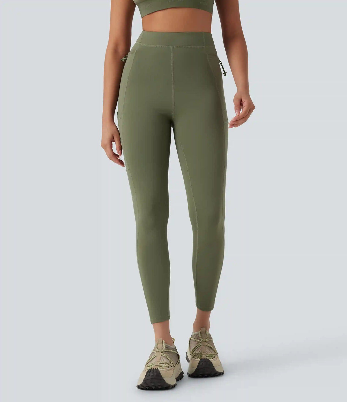 SpeedWave™ High Waisted Loop Quick Dry Hiking Leggings with Pockets