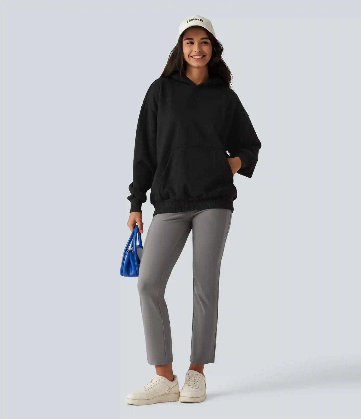 Mid Rise Casual Pants with Pockets