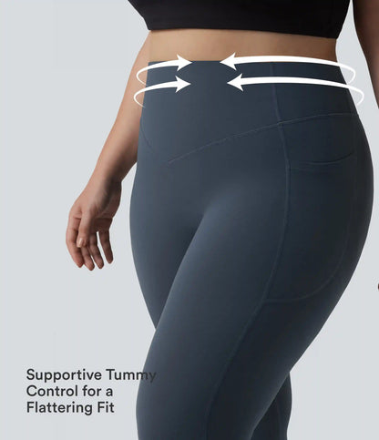 Halara UltraSculpt™ High Waisted Scrunch Butt Lifting Tummy Control Pocket Shaping Training Plus Size Leggings