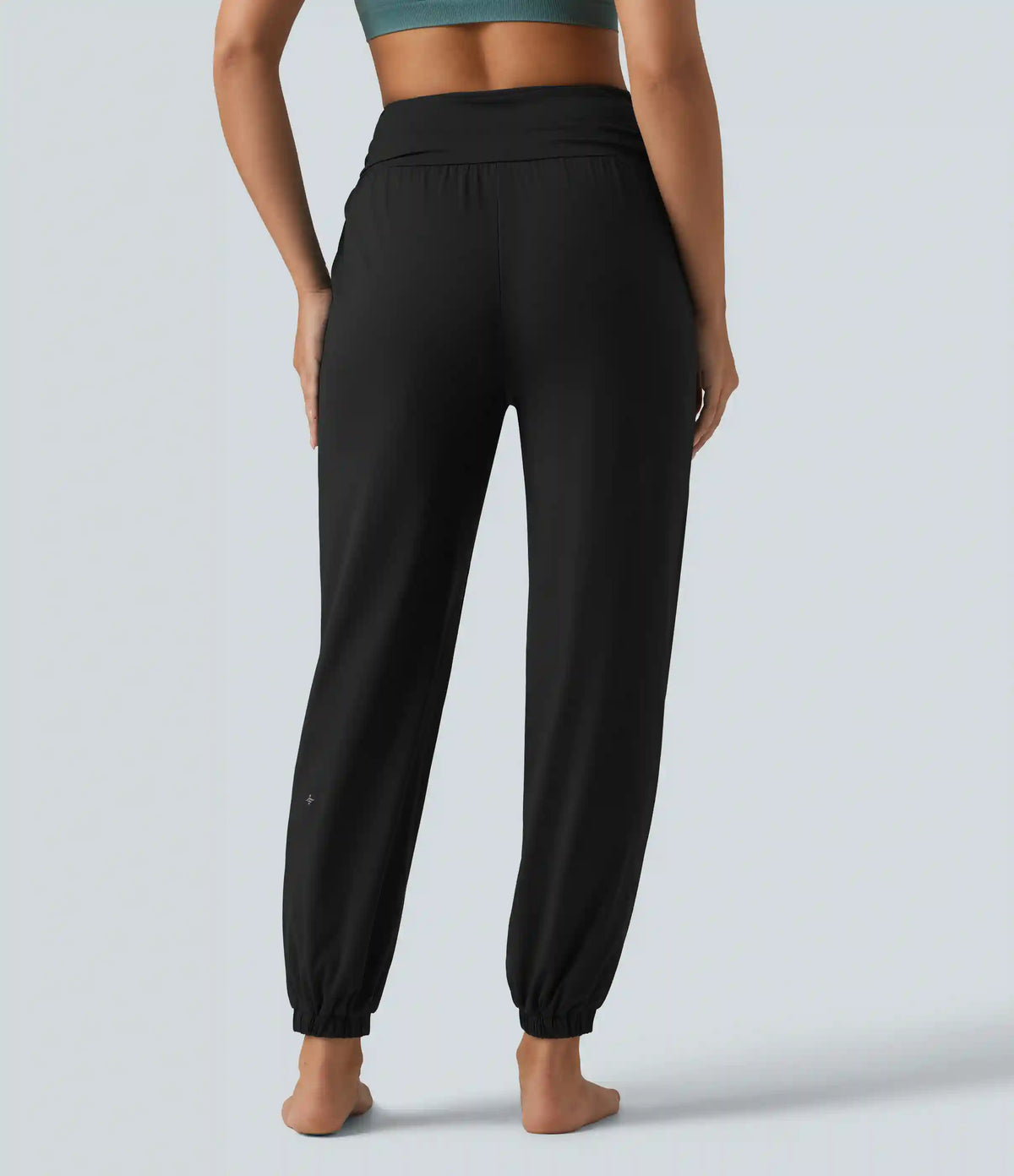 High Waisted Ruched Running Joggers with Pockets