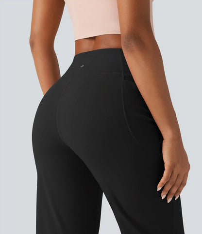 Halara UltraSculpt™ High Waisted Tummy Control Straight Leg Capri Yoga Pants with Pockets