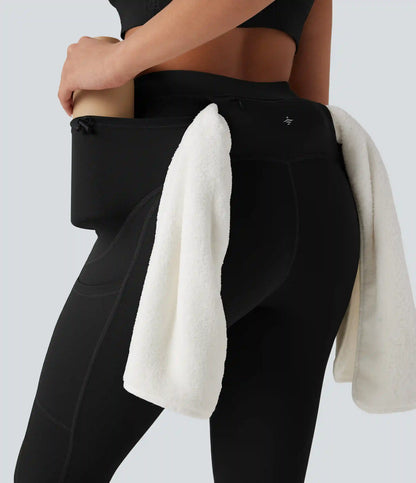 SpeedWave™ High Waisted Loop Quick Dry Hiking Leggings with Pockets