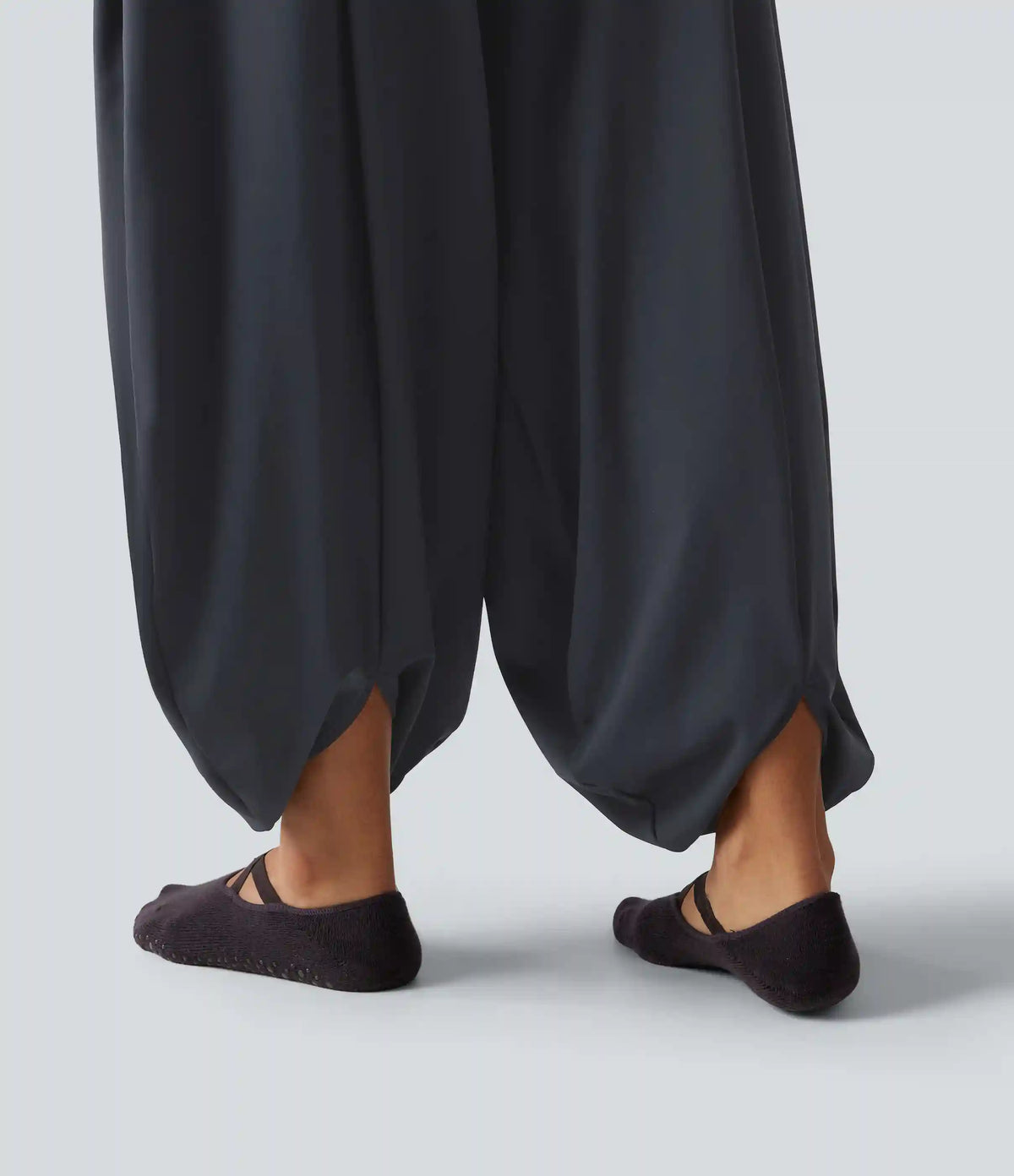 Mid Rise Bubble Yoga Joggers with Pockets