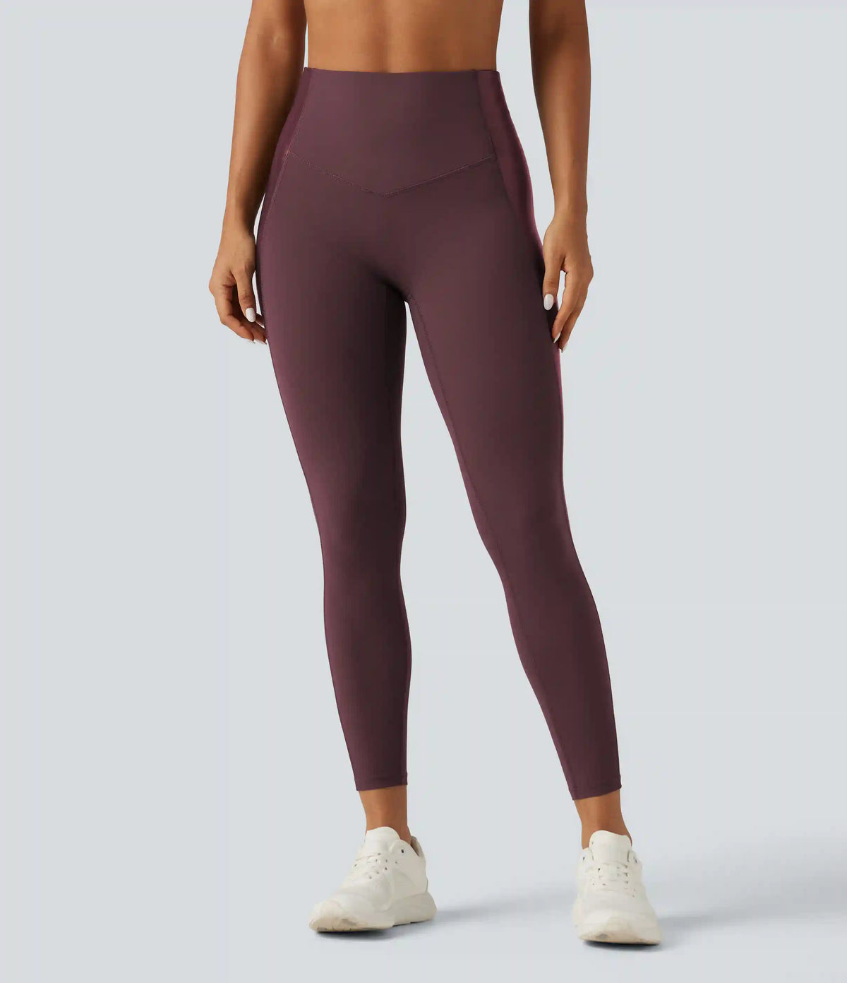 Halara UltraSculpt™ High Waisted Stretchy PU Tummy Control Yoga Leggings with Pocket