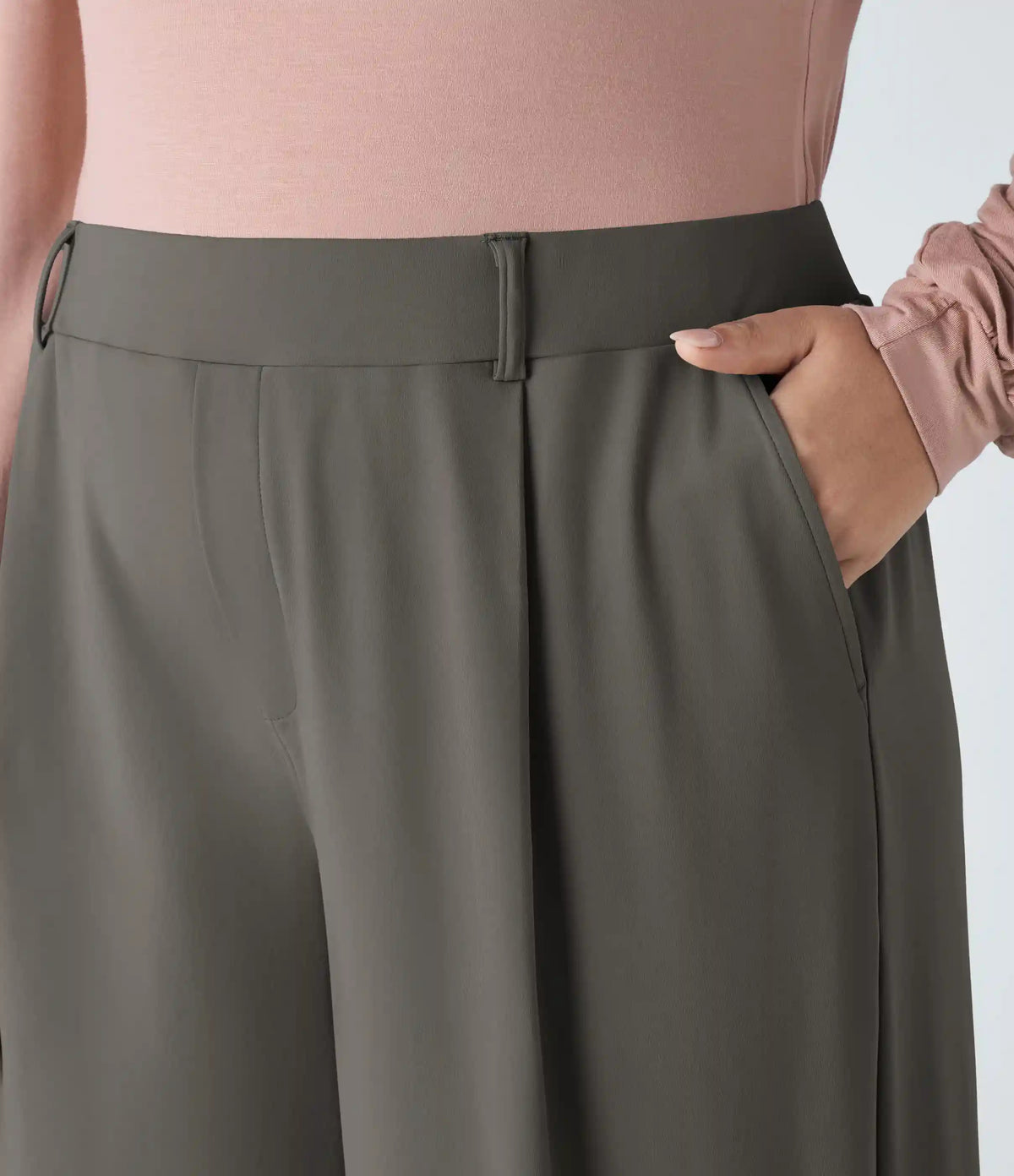 Halara Flex™ DayStretch High Waisted Pocket Straight Leg Work Plus Size Pants
