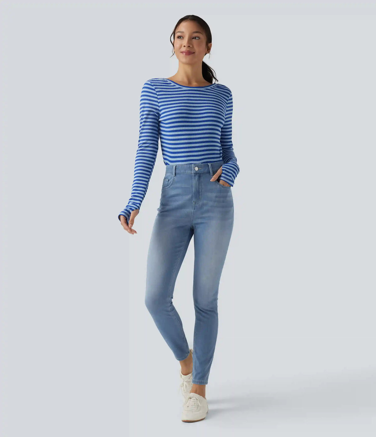 Halara Flex™ High Waisted Casual Skinny Jeans with Pockets