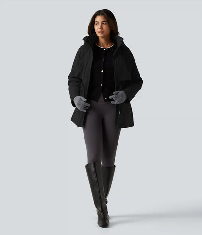 Hooded Long Sleeve Casual Padded Jacket with Pockets