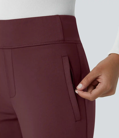 Halara Flex™ DayStretch Mid Rise Side Zipper Pocket Work Flare Pants