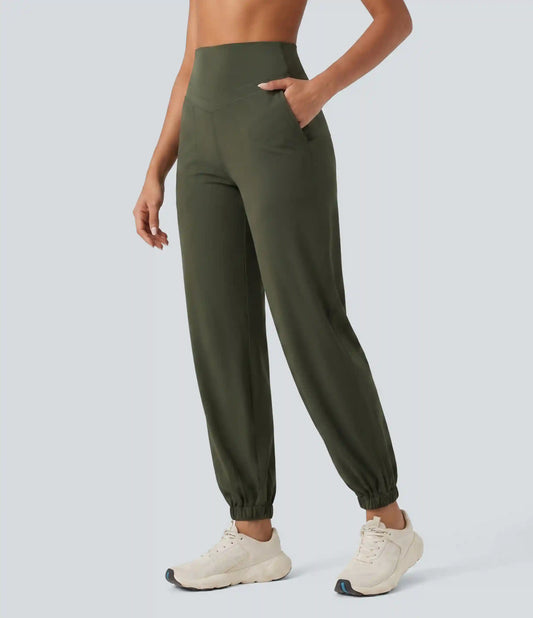 Halara UltraSculpt™ High Waisted Tummy Control Tapered Yoga Joggers with Pockets