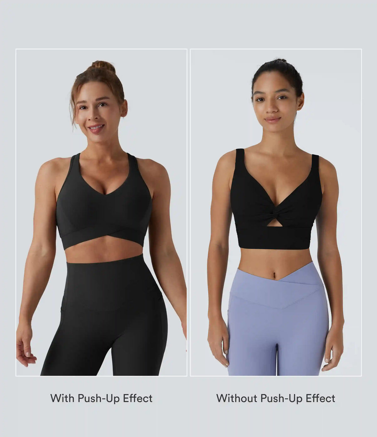 Halara UltraSculpt™ Light Support V Neck Racerback Running Sports Bra DD-F Cups